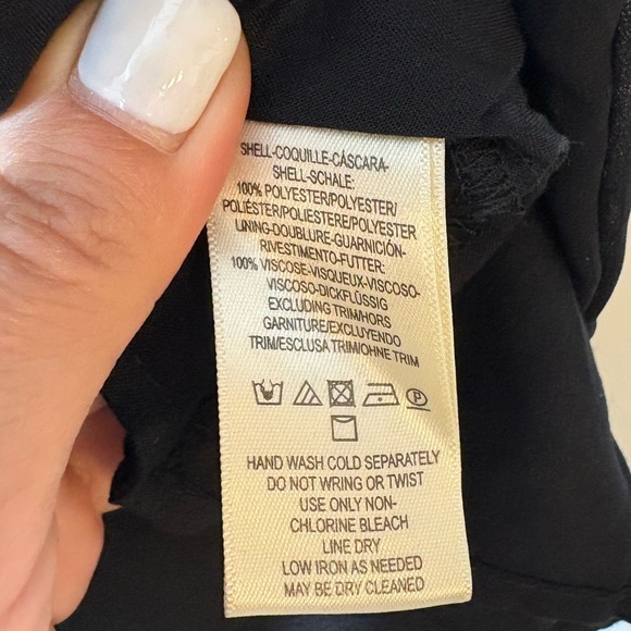 Anthropologie Maeve Anfisa Embroidered Tunic Floral Dress Size 4 Black - Picture 15 of 15